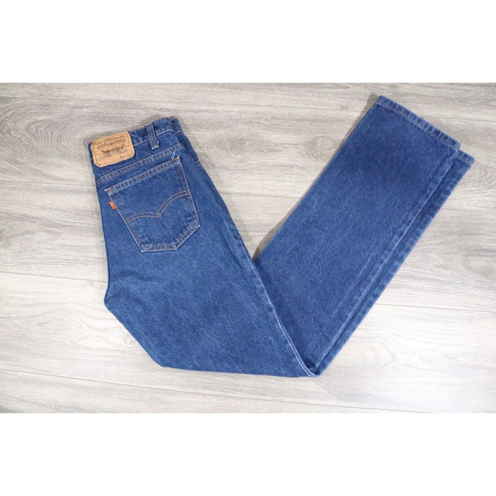 Vintage 80s LEVIS 509 0217 Orange Tab Jean 29x32 (Tag 30x34)